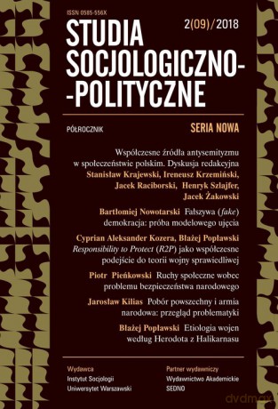 Studia Socjologiczno-Polityczne 2/09/2018 [KSIĄŻKA]