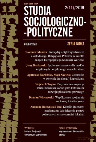 Studia Socjologiczno-Polityczne 2/11/2019 [KSIĄŻKA]