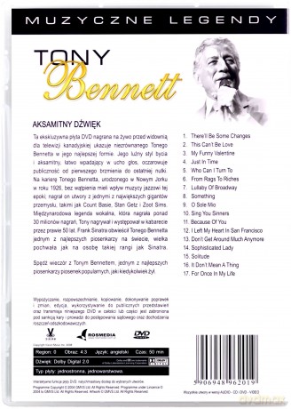 Muzyczne legendy: Tonny Bennet. Aksamitny dźwięk [DVD]+[CD]