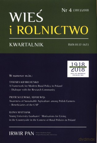 Wieś i rolnictwo 2016/1 Kwartalnik [KSIĄŻKA]