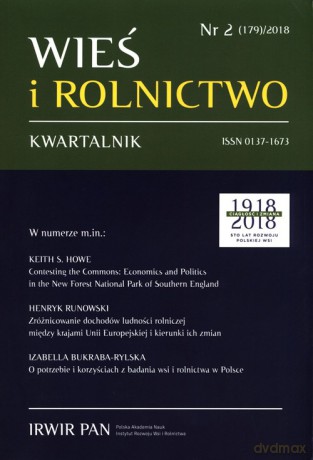 Wieś i Rolnictwo 2018/2 (179) [KSIĄŻKA]