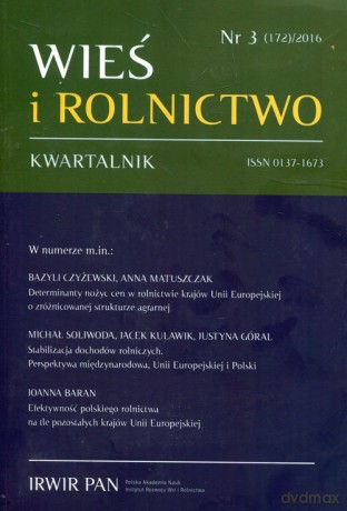 Wieś i rolnictwo 3/2016 [KSIĄŻKA]