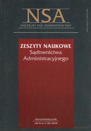 Zeszyty Naukowe Sądownictwa Administracyjnego 2010/03 [KSIĄŻKA]