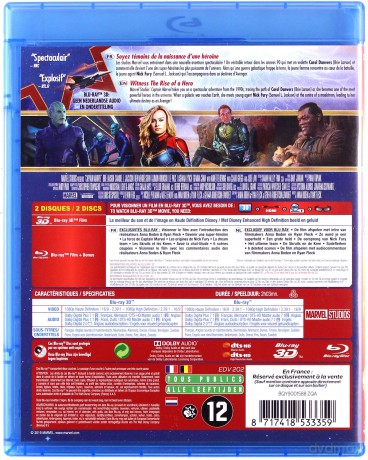 Captain Marvel (Kapitan Marvel) [Blu-Ray 3D]+[Blu-Ray]