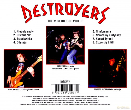 Destroyers: The Miseries Of Virtue [CD]