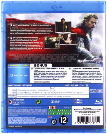 Thor: The Dark World (Thor: Mroczny świat) [Blu-Ray]