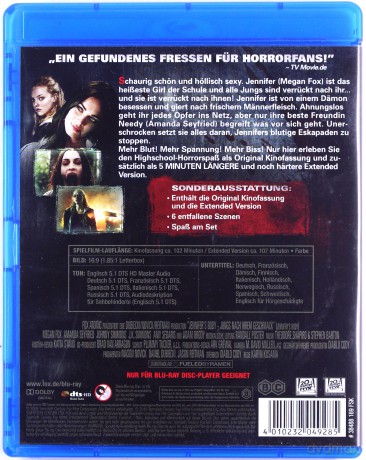 Jennifer's Body (Zabójcze ciało) [Blu-Ray]