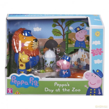 Świnka Peppa - Zestaw Dzień w ZOO 3 Figurki + Akcesoria