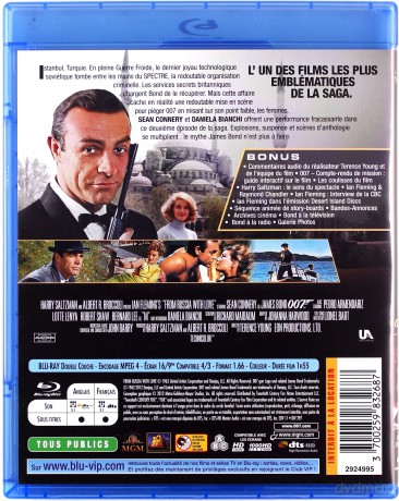 007 James Bond From Russia with Love (Pozdrowienia z Rosji) [Blu-Ray]