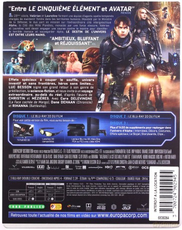 Valerian and the City of a Thousand Planets (Valerian i miasto tysiąca planet) (steelbook) [Blu-Ray 3D]+[Blu-Ray]