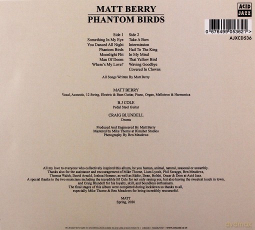 Matt Berry: Phantom Birds [CD]