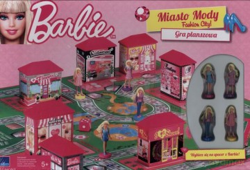 Barbie Miasto Mody Gra Planszowa (twarda) [KSIĄŻKA]