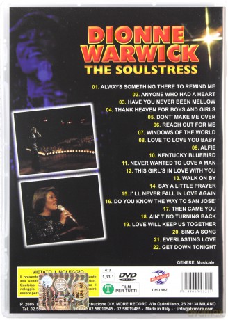 Dione Warwick:The Soulstress [DVD]