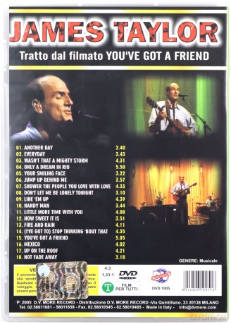 James Taylor: You've Got A Friend [DVD]