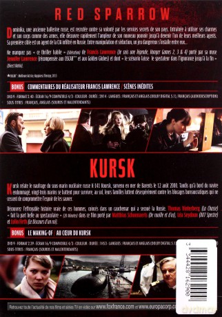 Red Sparrow / Kursk (Czerwona jaskółka / Kursk) [2DVD]
