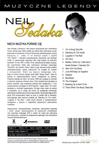 Muzyczne legendy: Neil Sedaka. Niech muzyka porwie cię [DVD]+[CD]