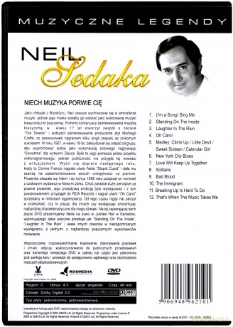 Muzyczne legendy: Neil Sedaka. Niech muzyka porwie cię [DVD]+[CD]