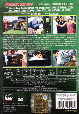 Splendor in the Grass (Wiosenna bujność traw) [DVD]