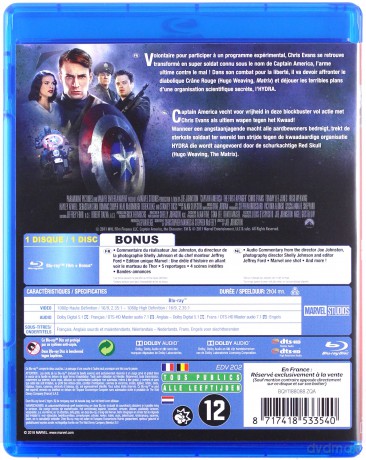 Captain America: The First Avenger (Kapitan Ameryka: Pierwsze starcie) [Blu-Ray]
