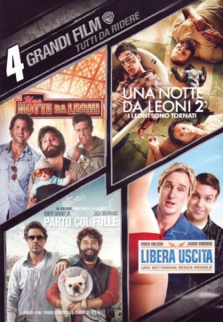 The Hangover / The Hangover Part II / Due Date / Hall Pass (Kac Vegas / Kac Vegas w Bangkoku / Zanim odejdą wody / Bez smyczy) [4DVD]
