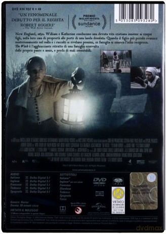 The VVitch: A New-England Folktale (Czarownica: Bajka ludowa z Nowej Anglii) [DVD]