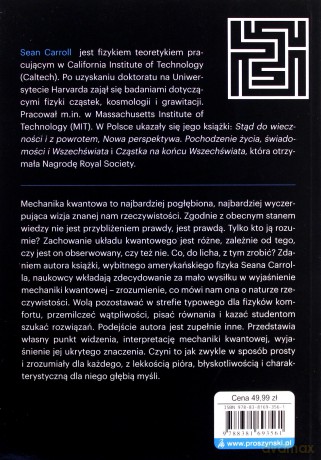Coś głęboko ukrytego. Światy kwantowe i emergencja czasoprzestrzeni - Sean Carroll [KSIĄŻKA]