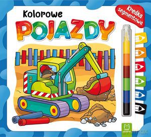 Kolorowe pojazdy. Kredka segmentowa [KSIĄŻKA]