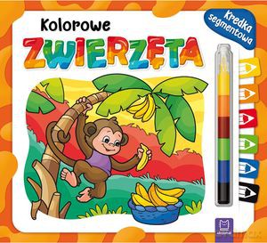 Kolorowe zwierzęta. Kredka segmentowa [KSIĄŻKA]