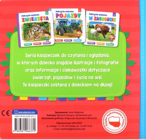 Odkrycia malucha. Pojazdy. Oglądaj, nazywaj, poznawaj [KSIĄŻKA]