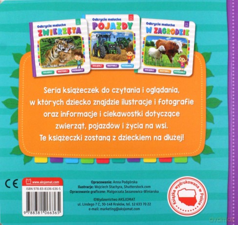 Odkrycia malucha. Zwierzęta. Oglądaj, nazywaj, poznawaj [KSIĄŻKA]