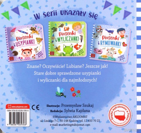 Piosenki i rymowanki. Popularne utwory dla dzieci [KSIĄŻKA]