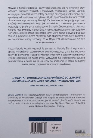Początki. Opowieść o tym, jak Ziemia nas stworzyła - Lewis Dartnell [KSIĄŻKA]