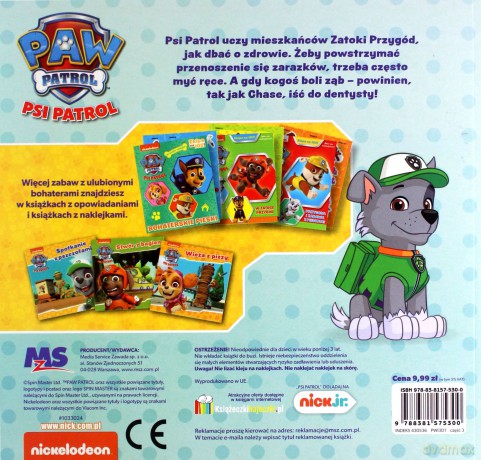 Psi Patrol. Opowiadania z naklejkami. Misja "czyste ręce" [KSIĄŻKA]