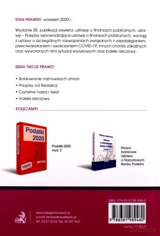 Ustawa o finansach publicznych [KSIĄŻKA]