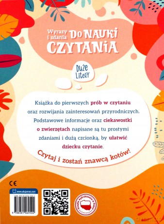 Wyrazy i zdania do nauki czytania. Tajemnice przyrody. Koty dzikie i domowe [KSIĄŻKA]