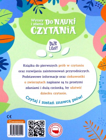Wyrazy i zdania do nauki czytania. Tajemnice przyrody. Psy dzikie i domowe [KSIĄŻKA]