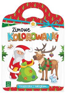 Zimowe kolorowanki. Książeczka z naklejkami. [KSIĄŻKA]