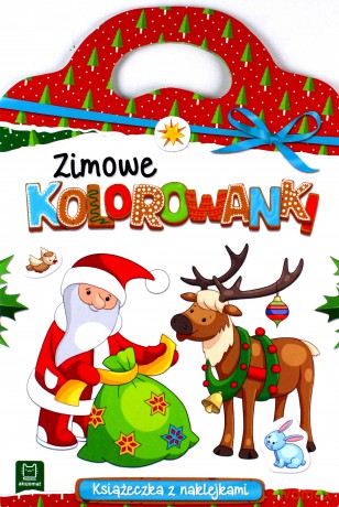 Zimowe kolorowanki. Książeczka z naklejkami. [KSIĄŻKA]