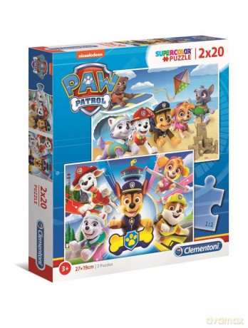 CLEMENTONI 2x20 el. Super Kolor Psi Patrol [PUZZLE]