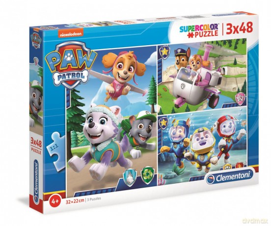 CLEMENTONI 3x48 el. Super Kolor Psi Patrol [PUZZLE]