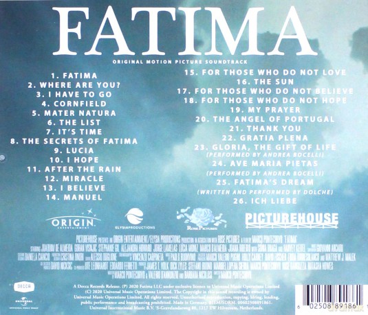 Fatima soundtrack [CD]