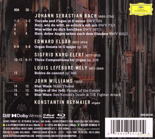 Konstantin Reymaier: The New Organ [Blu-Ray]+[CD]