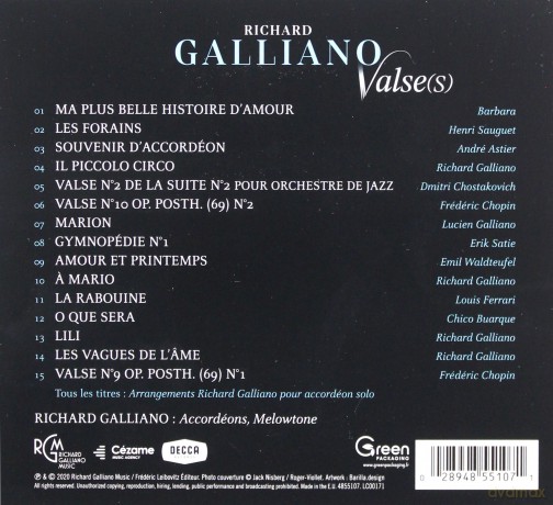 Richard Galliano: Valse [CD]