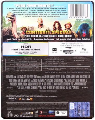 Jumanji: Następny poziom (steelbook) [Blu-Ray 4K]+[Blu-Ray]