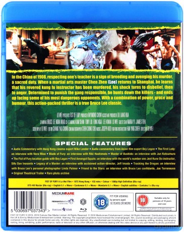 Fist of Fury (Wściekłe pięści) [Blu-Ray]