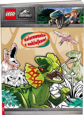 Lego Jurassic World Kolorowanka z naklejkami NA-6201 - Opracowania Zbiorowe [KSIĄŻKA]