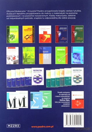 Matematyka Zbiór zadań maturalnych Lata 2010-2020 Poziom rozszerzony 371 zadań CKE z rozwiązaniami - Ryszard Pagacz [KSIĄŻKA]