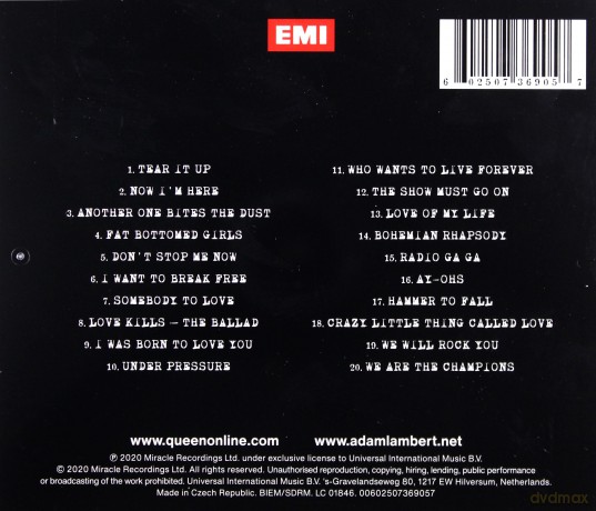 Adam Lambert Queen: Live Around The World [CD]
