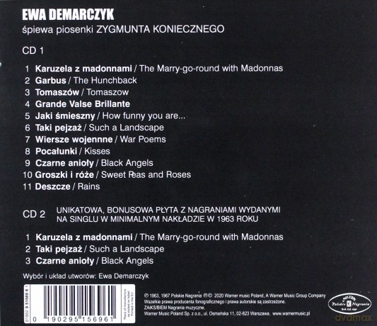 Ewa Demarczyk: Śpiewa Piosenki Zygmunta Koniecznego [2CD]