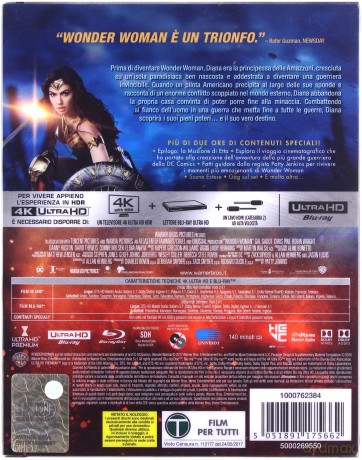 Wonder Woman (steelbook) [Blu-Ray 4K]+[Blu-Ray]